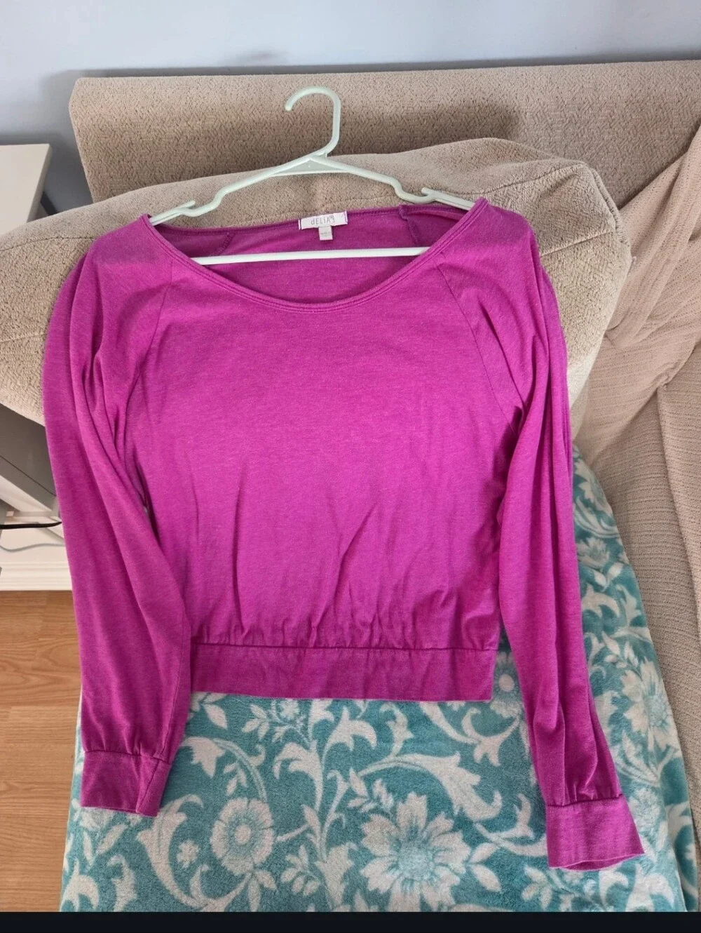 Pink Scoop Neck Women's Top by